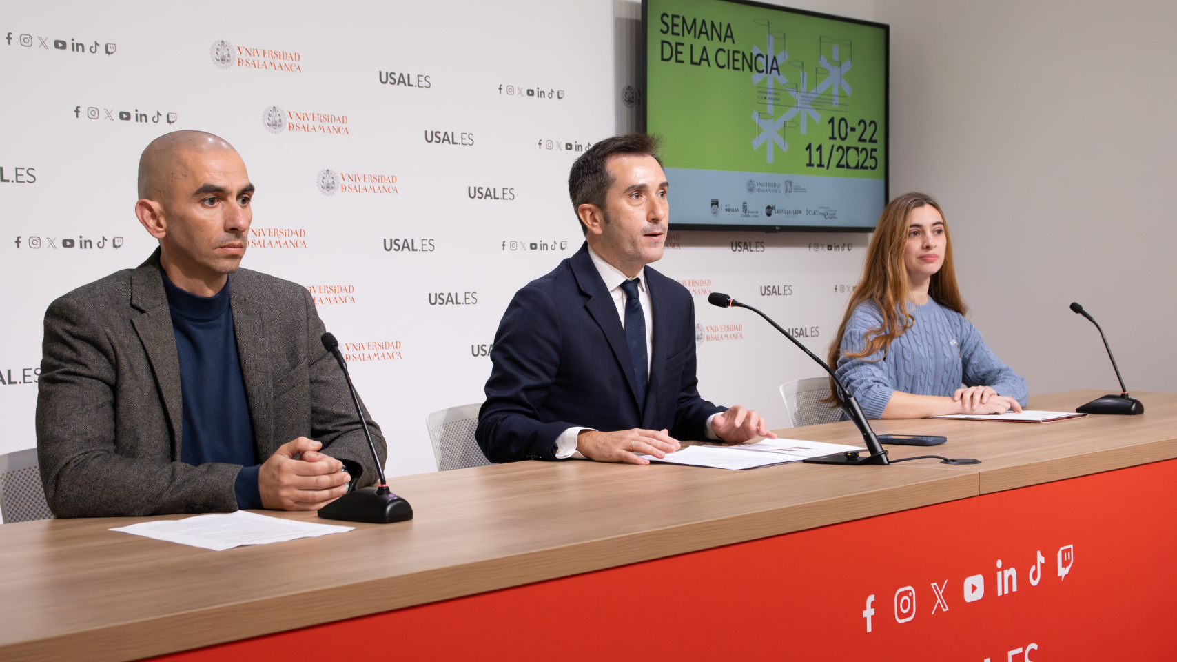 Rueda de prensa para la presentación de la Semana de la Ciencia