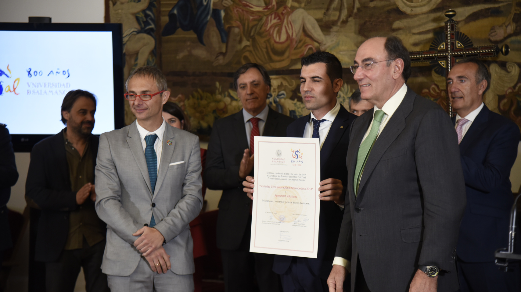 José Abel Bote, administrador de Agrosmart Solutions, ha recogido el Premio