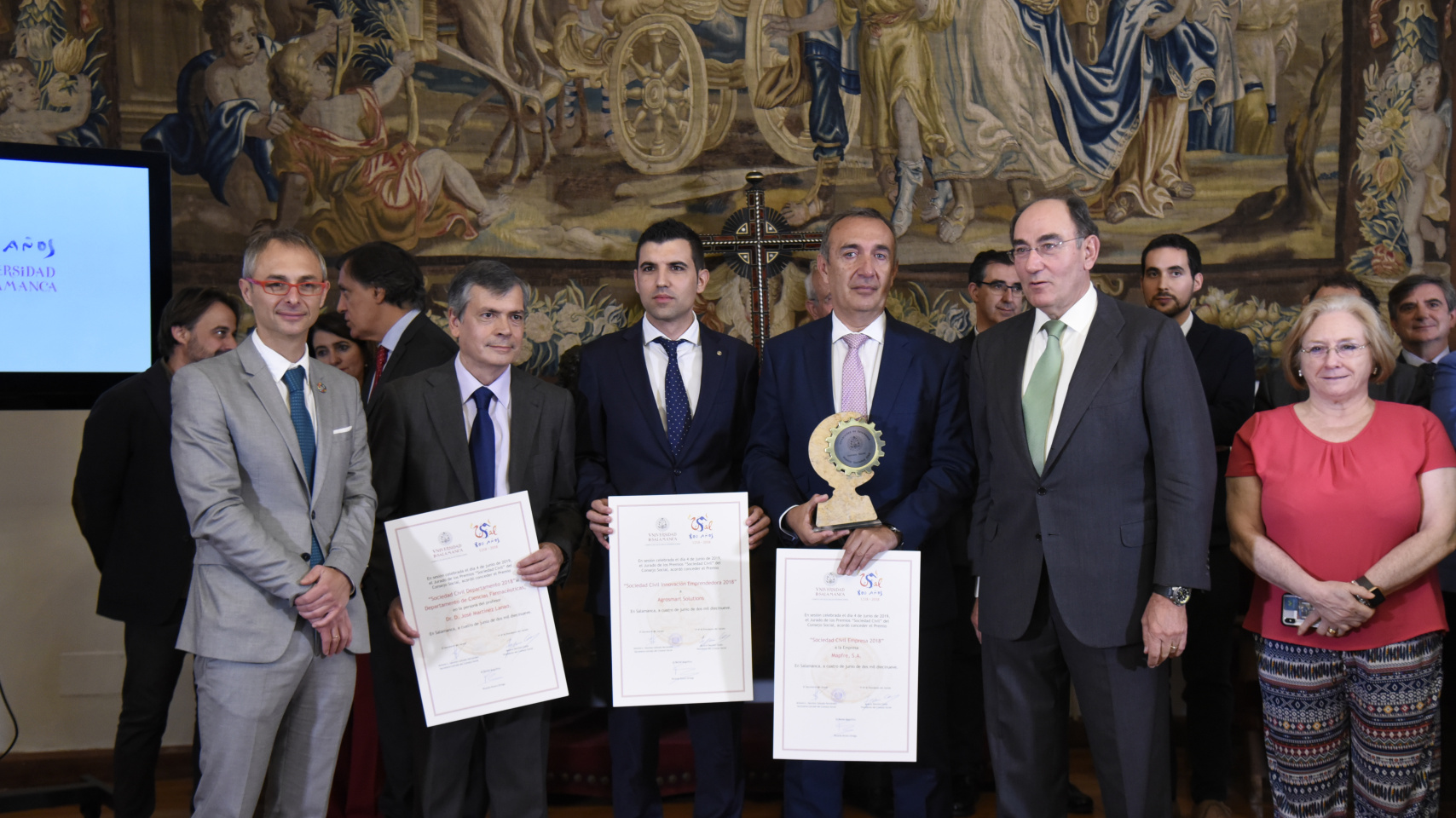 Foto de los premiados