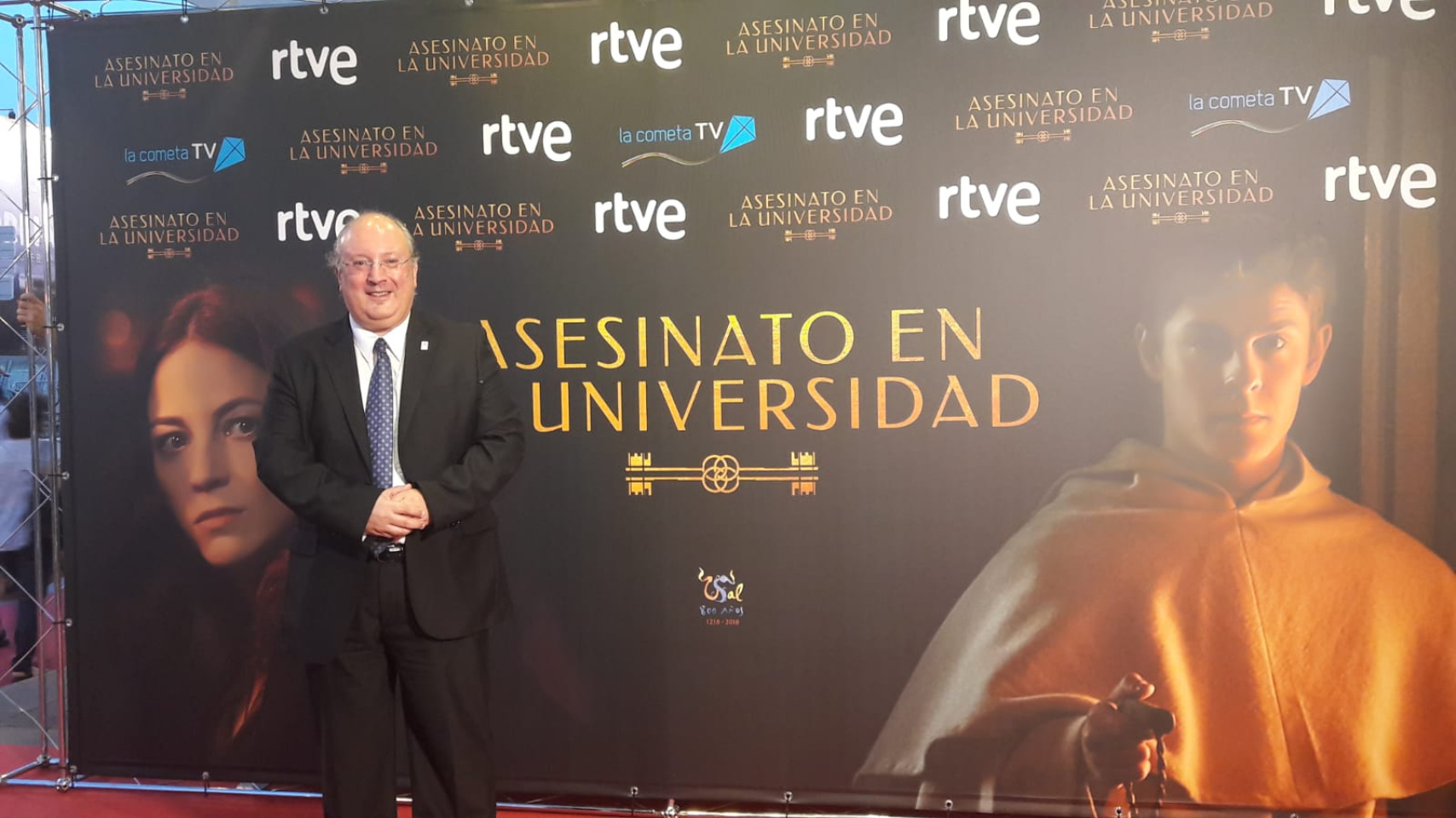 Enrique Cabero en la alfombra roja del Festival de San Sebastián 2018