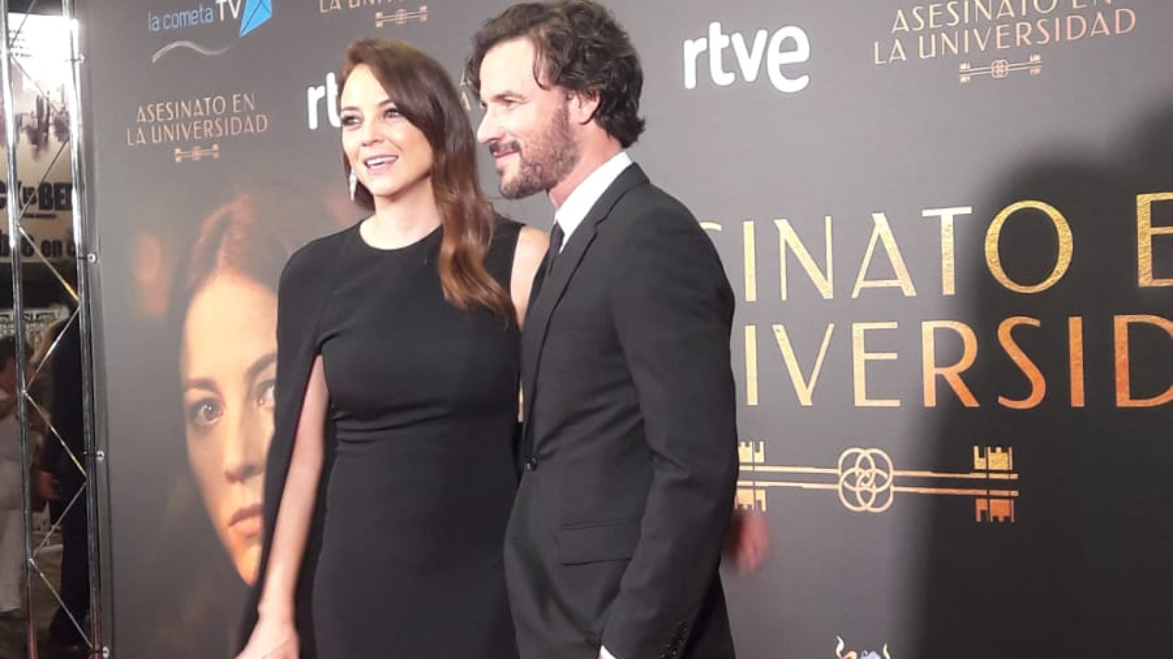 Leono Watling y Daniel Grao en la alfombra roja del Festival de San Sebastián.