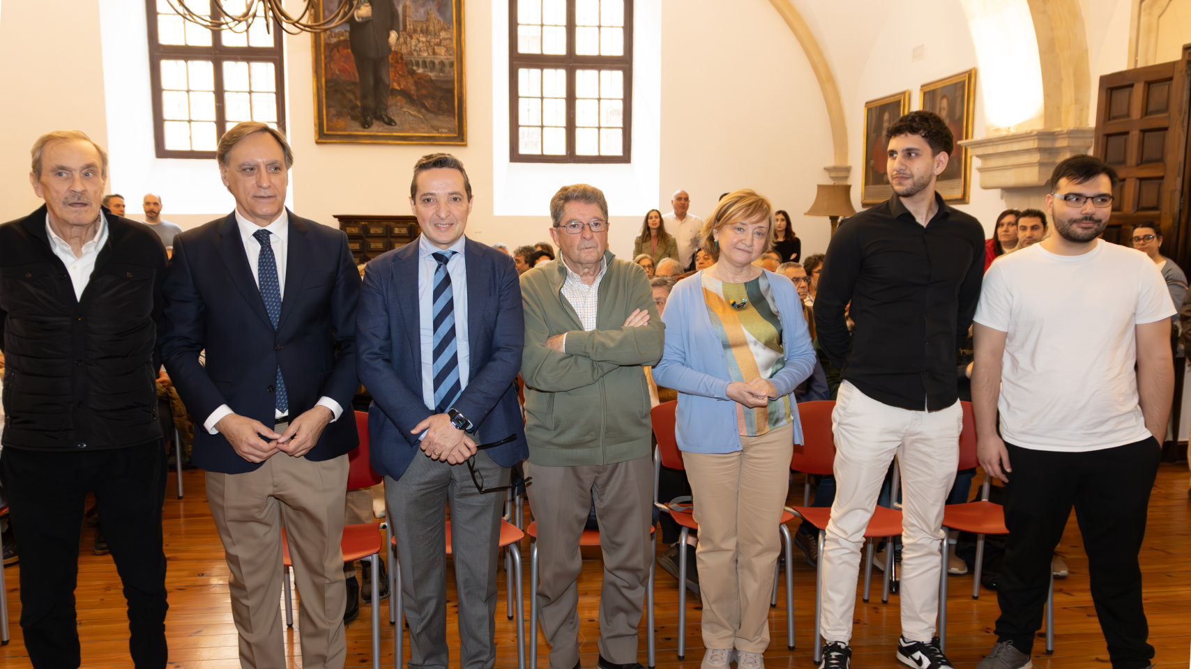 Autoridades y miembros del proyecto "Unamuno Digital" en Casa-Museo Unamuno