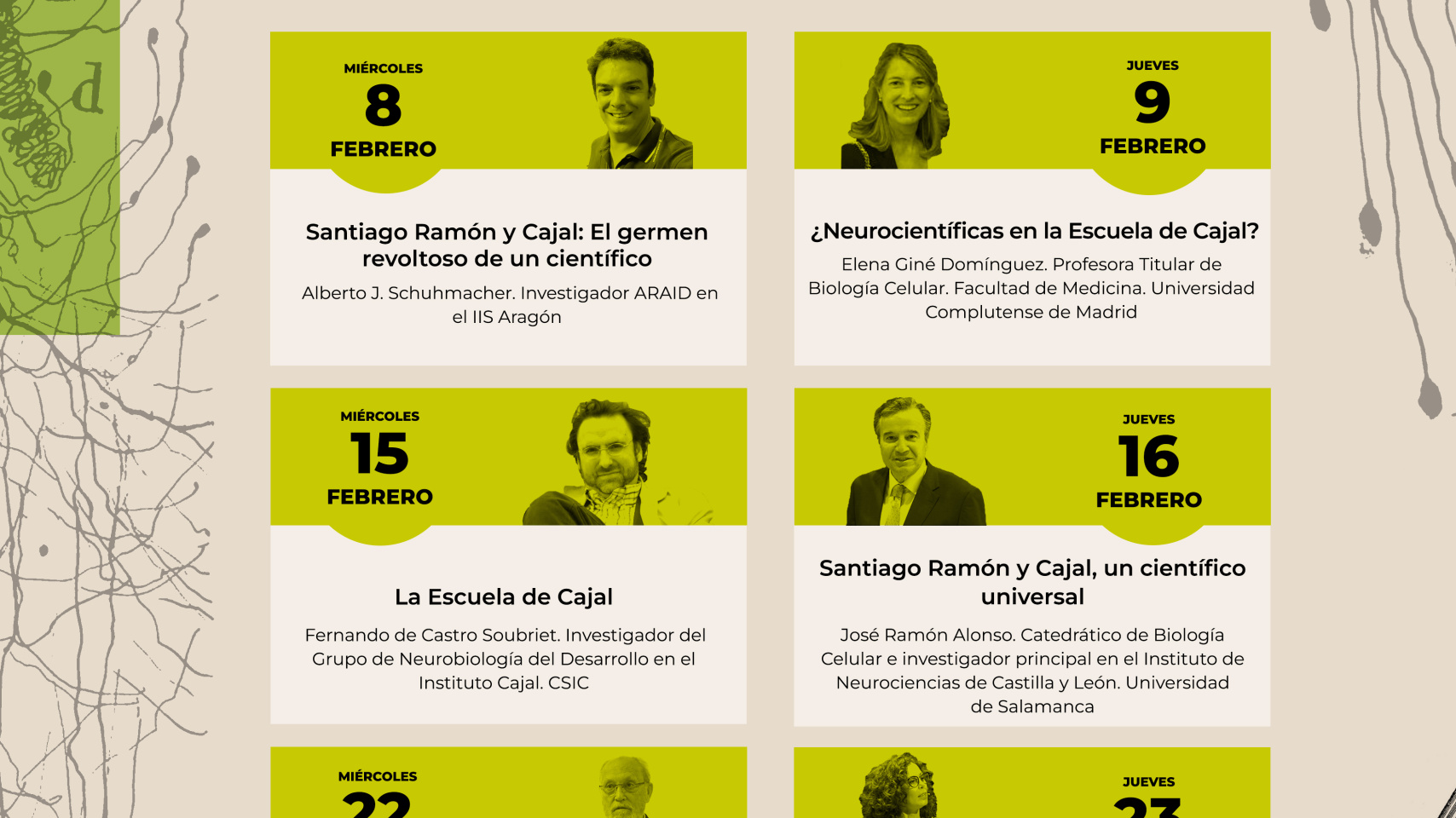 Cartel de la actividad Año Cajal 2023