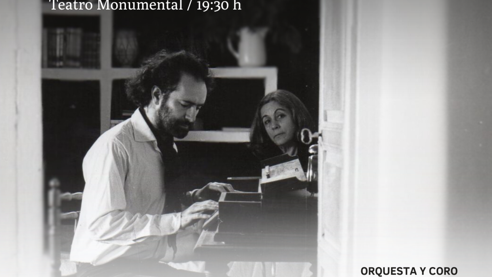 Cartel concierto homenaje a Carmen Martín Gaite