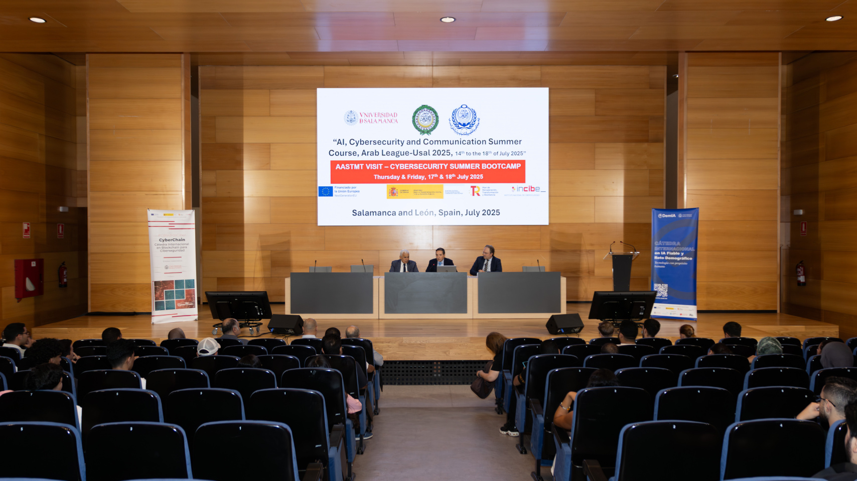 Inauguración del "AI Cybersecurity and Communication Summer Course, Arab League-Usal 2025"