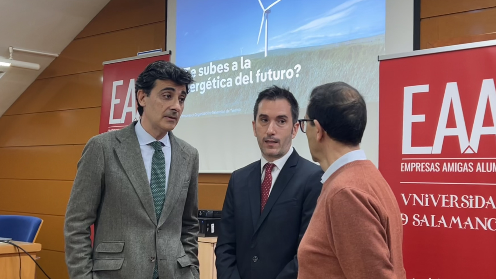 Federico Bueno de Mata,  Ignacio Antolín e Higinio Ramos en la presentación de las becas