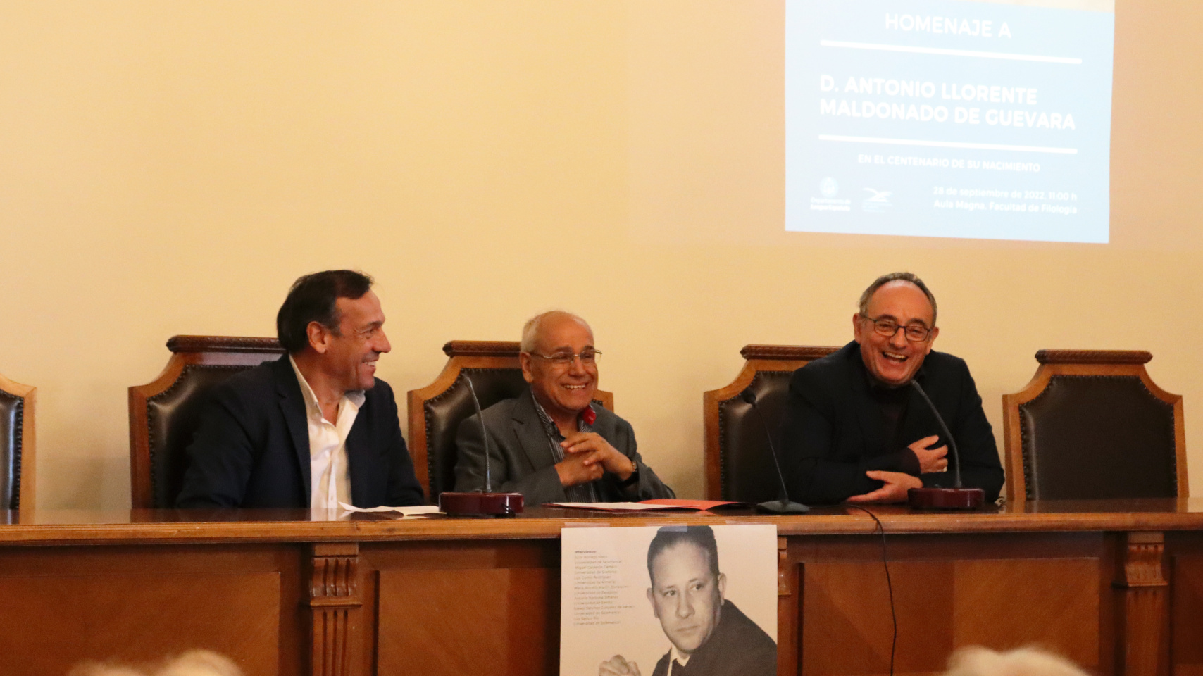 Homenaje al catedrático de Lengua Española Antonio Llorente Maldonado