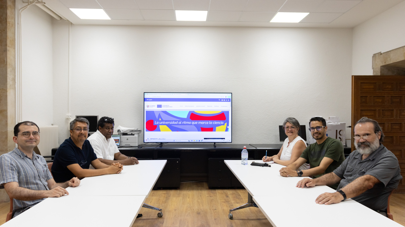 Reunión estratégica de los miembros del proyecto Erasmus + ‘EL-BONGÓ physics' en la Facultad de Educación de la USAL