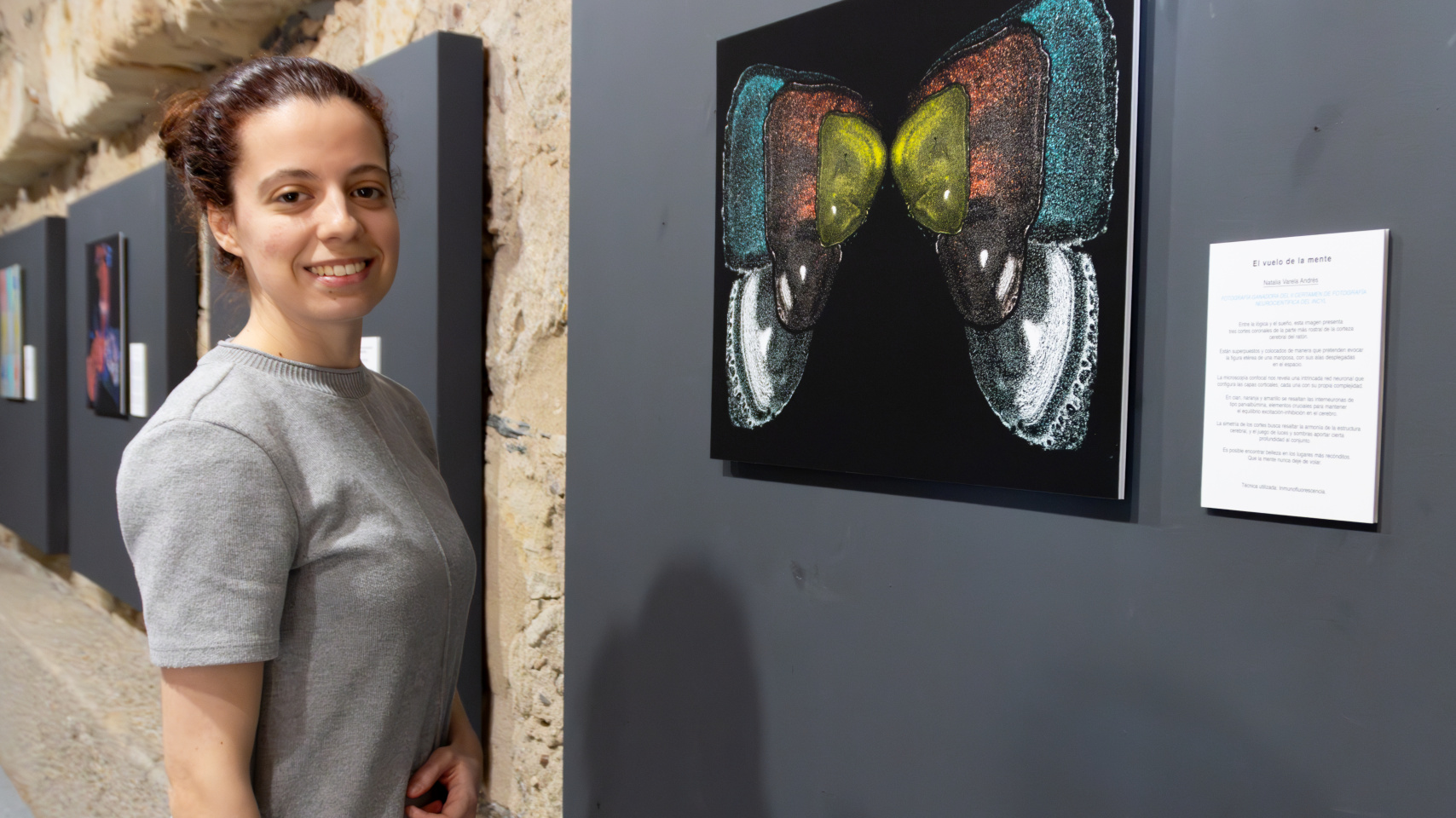 Natalia Varela Andrés ganadora del certamen con la obra "El Vuelo de la Mente": Ciencia y Arte en Pleno Vuelo"
