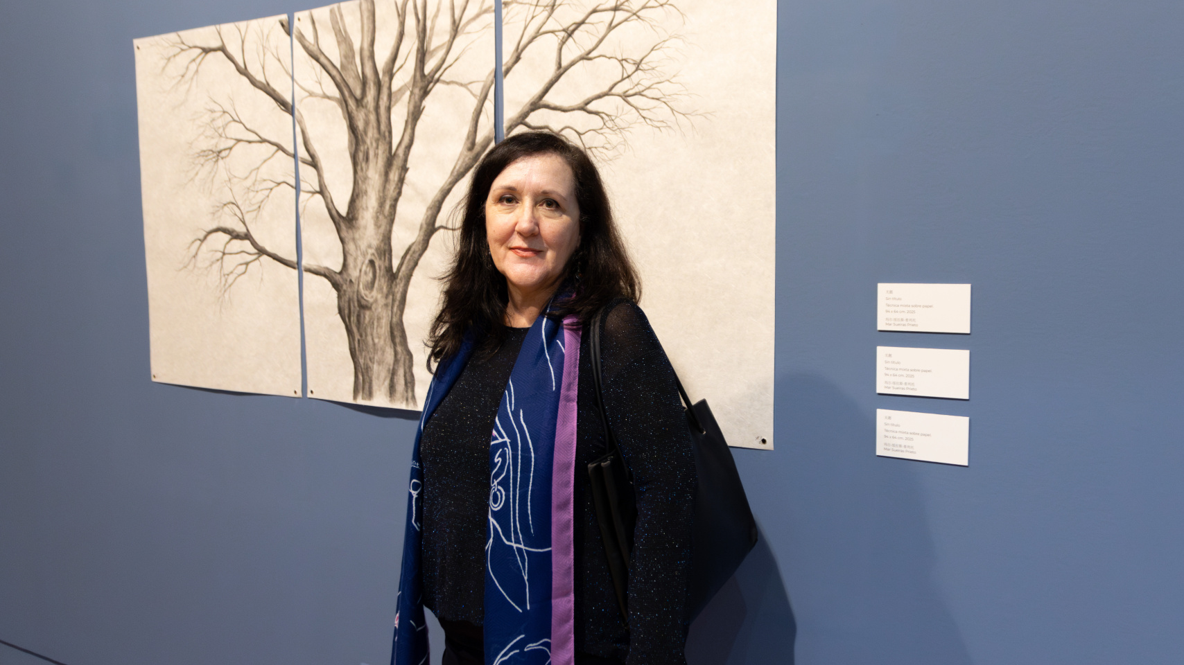 La artista y profesora en la Universidad de Salamanca y en la Escuela de Arte de San Eloy, Mar Sueiras