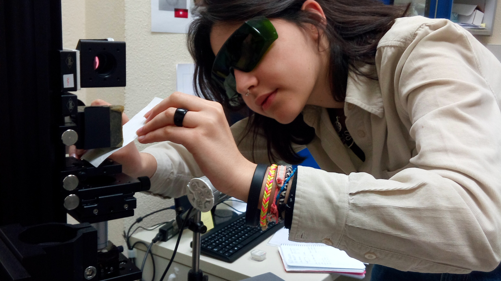 María Sánchez Hernández, estudiante del Máster en Física y Tecnología de los Láseres de la Universidad de Salamanca