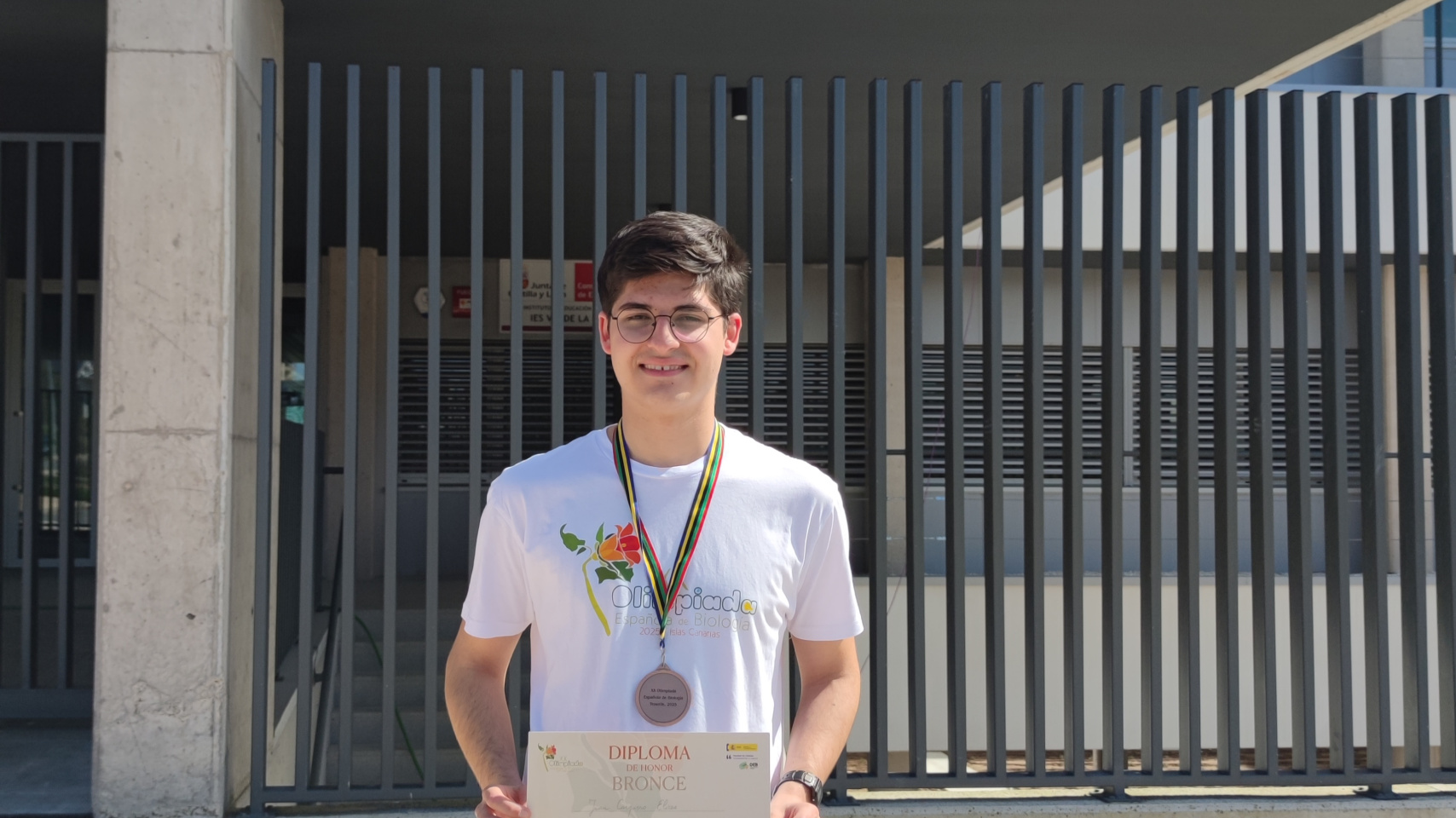Juan Casquero, medallista de bronce en la Olimpiada de Biología.