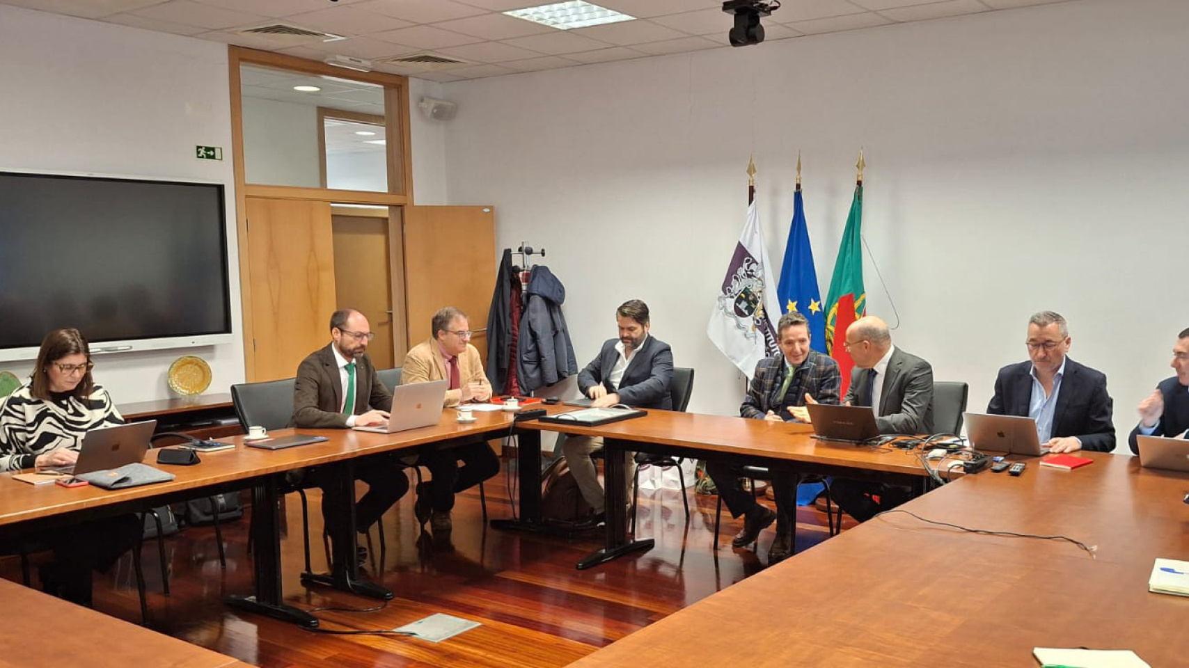 Reunión de la Universidad de Salamanca con los representantes del Instituto Politécnico de Braganza
