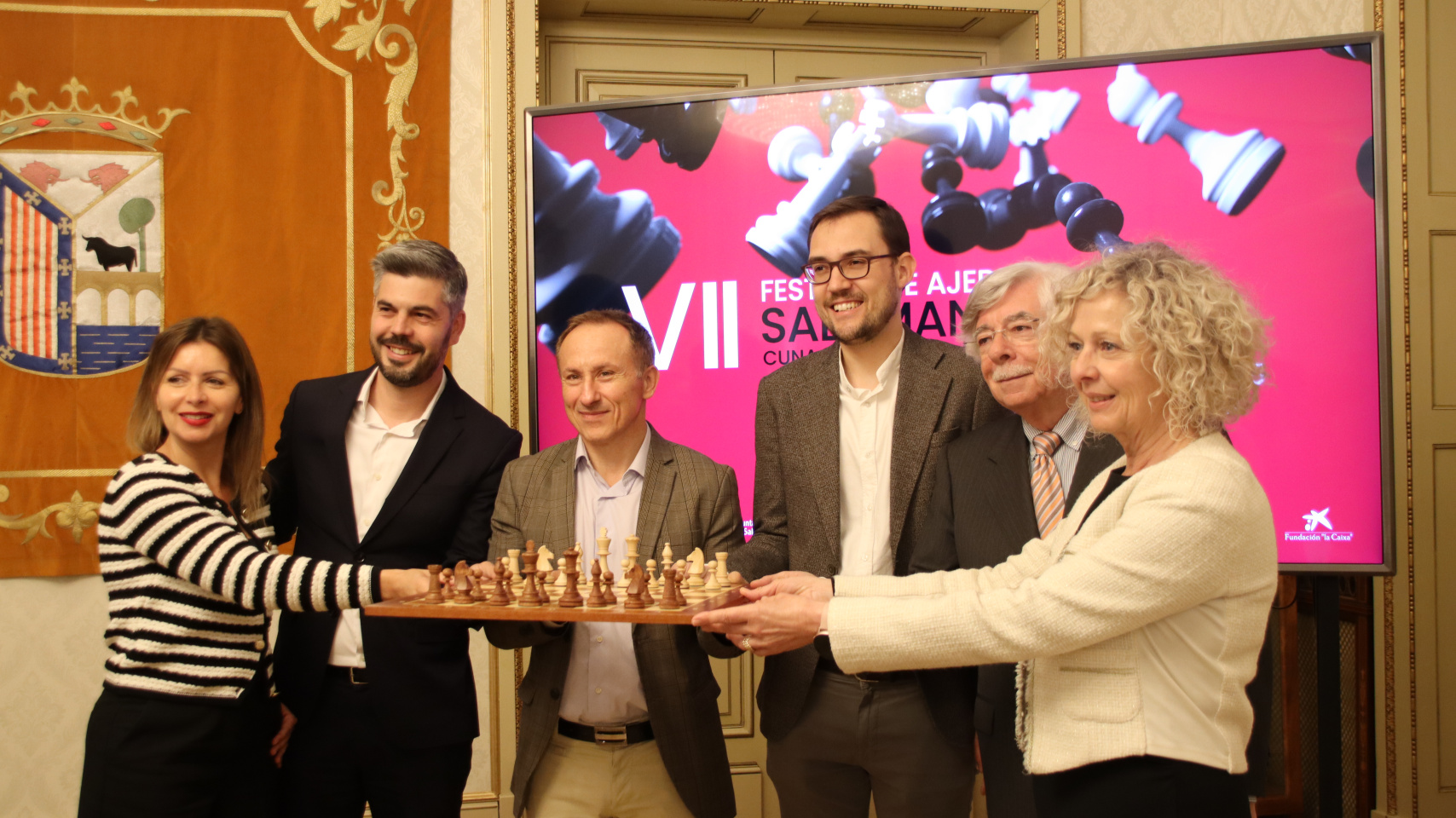 Rueda de prensa de la presentación de actividades del Torneo Magistral de ajedrez