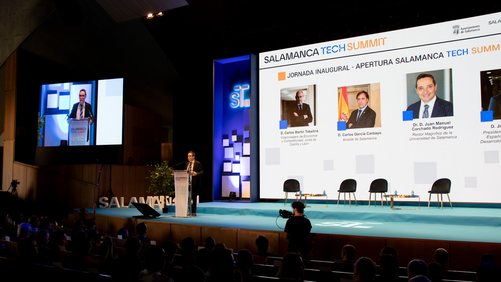 Intervención del rector Juan Manuel Corchado en la inauguración de Salamanca Tech Summit