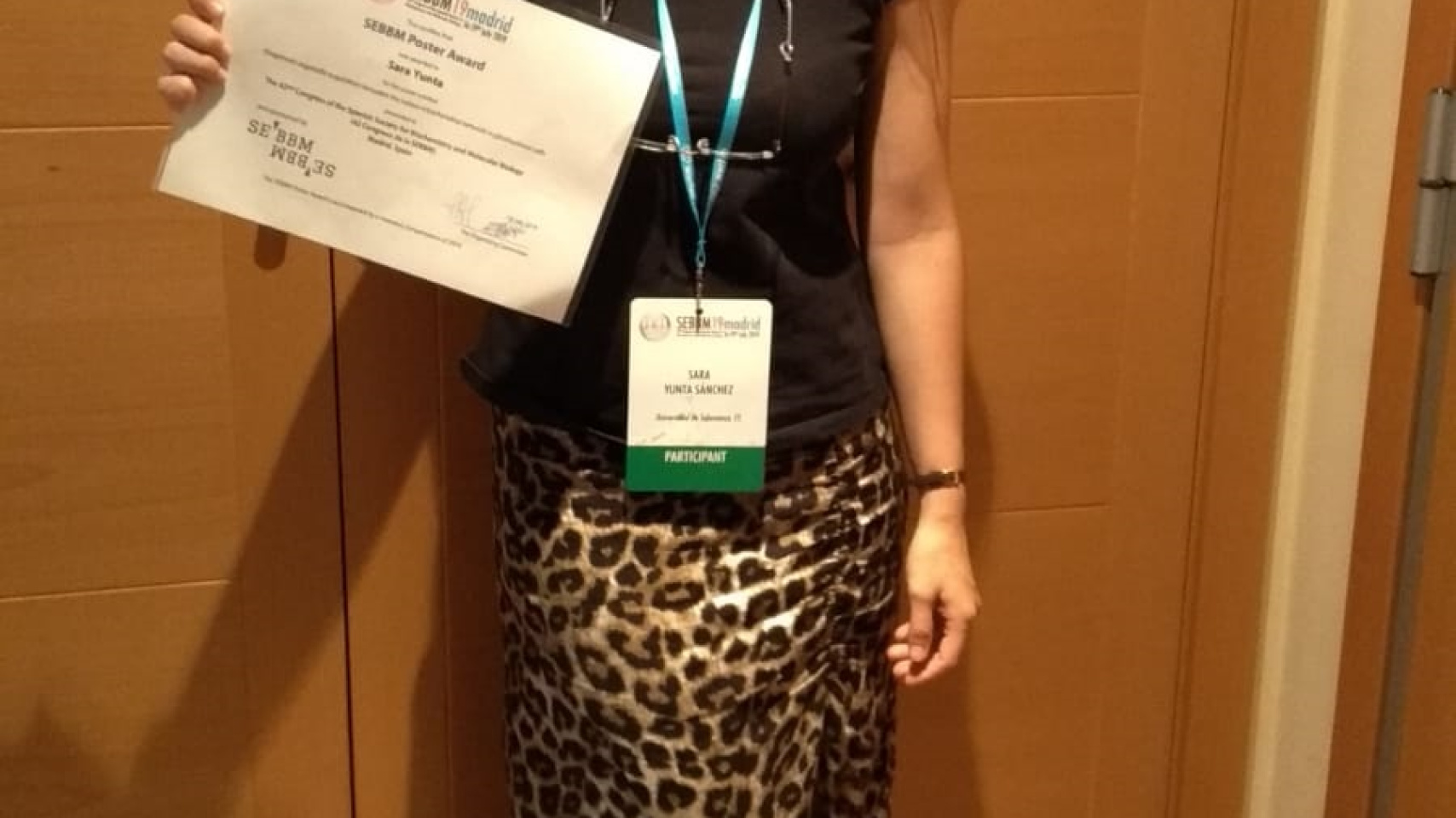 Sara Yunta, joven investigadora de la Universidad de Salamanca, galardonada en el 42 Congreso de la Sociedad Española de Bioquímica y Biología Molecular