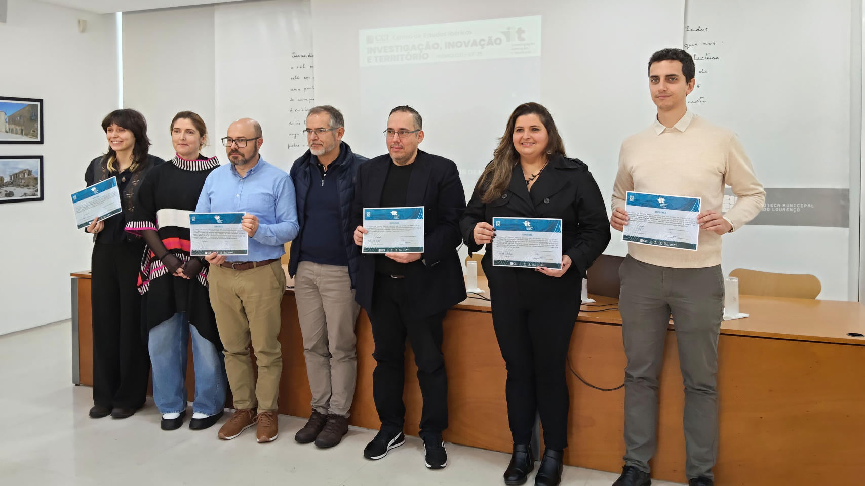 Foto de premiados en Investigación, Innovación y Territorio 2025