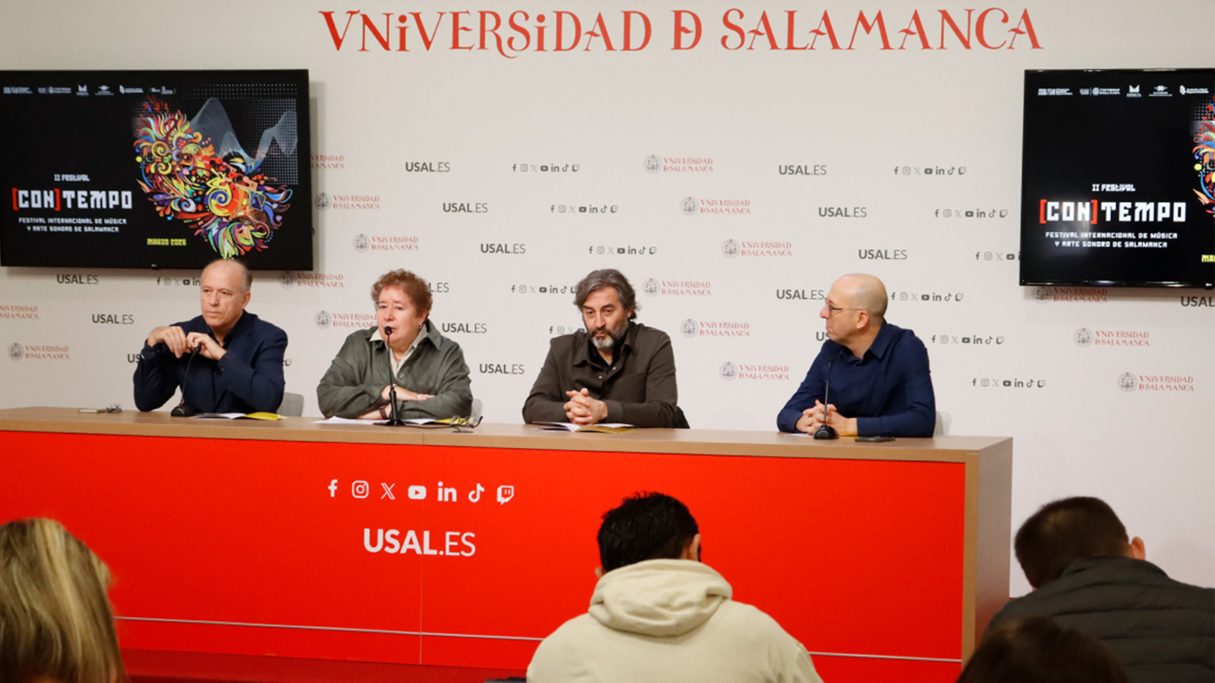 José Manuel Santos, Matilde Olarte, Javier Panera y Alberto Rosando