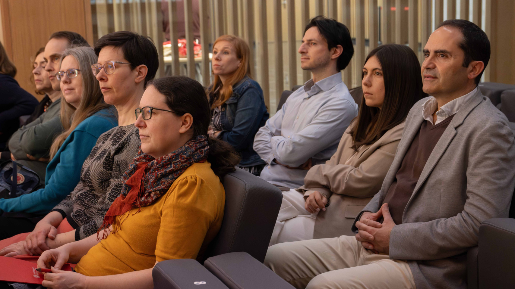 Asistentes al  Doctoral Colloquium en el salón de actos del CIE