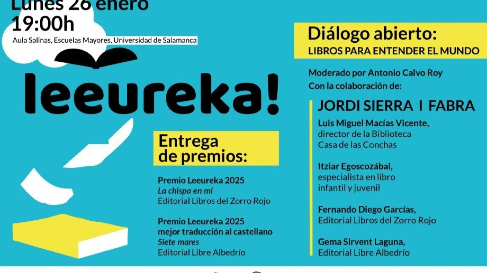 La USAL entrega sus premios Leeureka e invita a un diálogo con expertos en torno al libro informativo infantil