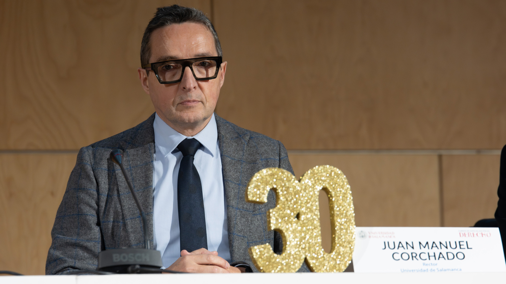 Intervención del rector de la Universidad de Salamanca, Juan Manuel Corchado