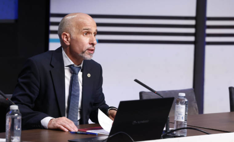 El director general de la FG USAL, Óscar González Benito, durante su intervención