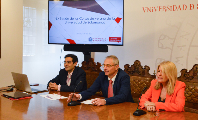 Rueda de prensa de presentación de los Cursos de Verano de la Universidad de Salamanca