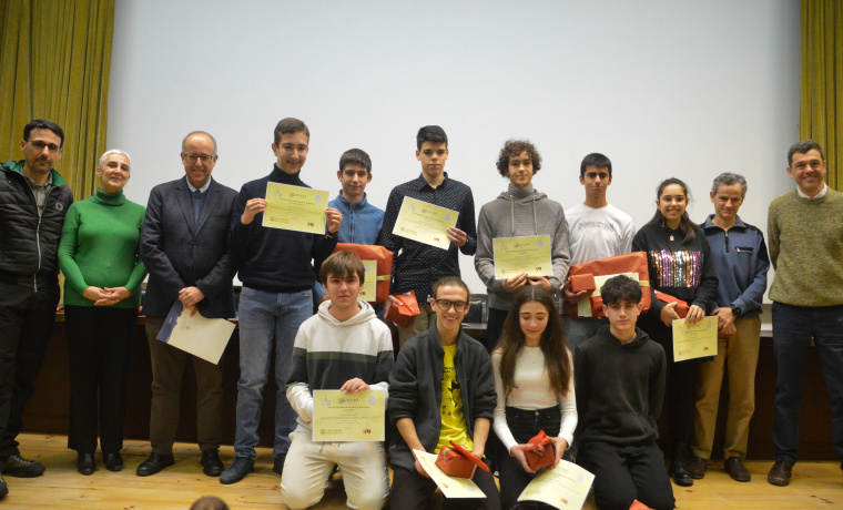 Entrega de premios fase local de las Olimpiadas de Matemáticas