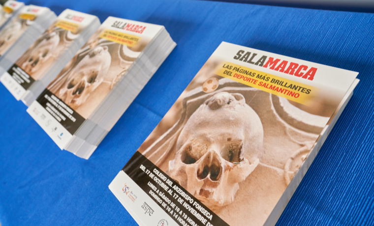 El Colegio del Arzobispo Fonseca abre sus puertas a la muestra ‘SALAMARCA. Las páginas más brillantes del deporte salmantino’