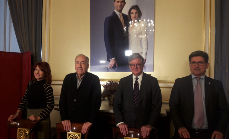 Lina Rodríguez Cacho, Joan Margarit, Alfredo Pérez de Armiñán y Efrem Yildiz