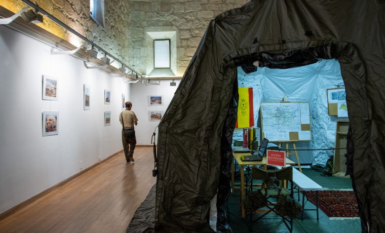 Exposición sobre los ingenieros salmantinos del REI 11 en Afganistán