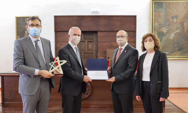 Miguel Ángel Vicente Rodríguez., Vicente Rives Arnau, David Díez Martín y María del Mar Canedo Alonso.
