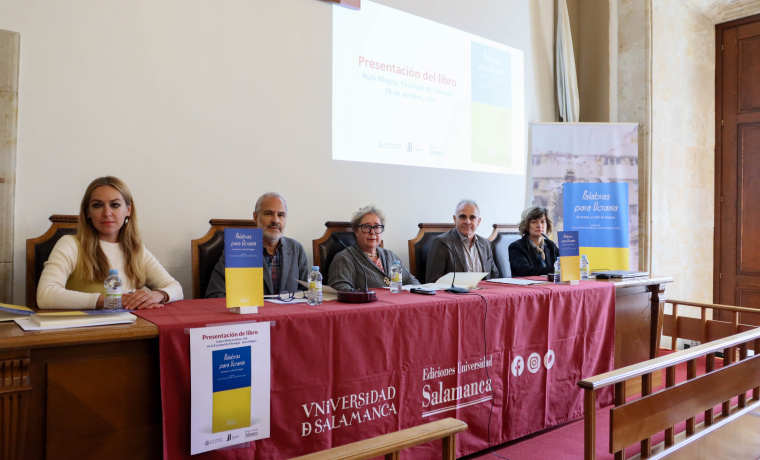 De izquierda a derecha: Olga Ivanova, Juan Manuel Martin, Matilde Olarte, Jacobo Sanz y María Ángeles Pérez.
