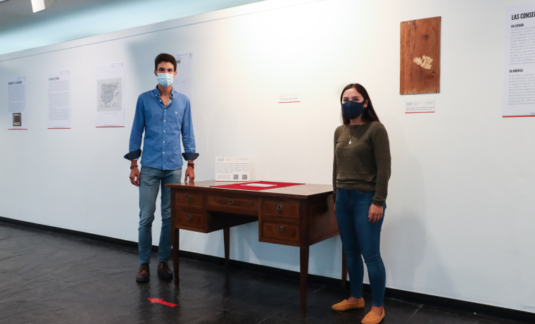 Pablo Ajenjo y Mariana ladrón de Guevara estudiantes de la facultad 