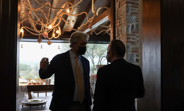 José Sánchez y Román Hernández en el acto