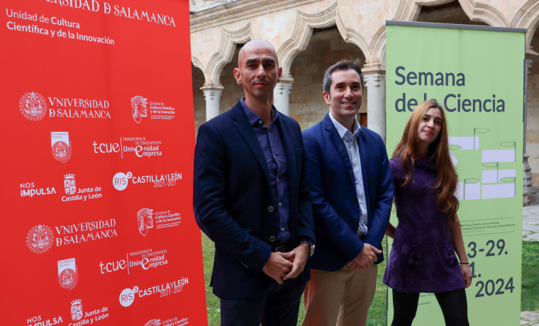 Raúl Rivas, Marian Tadáguila y Federico Bueno presentan la Semana de la Ciencia