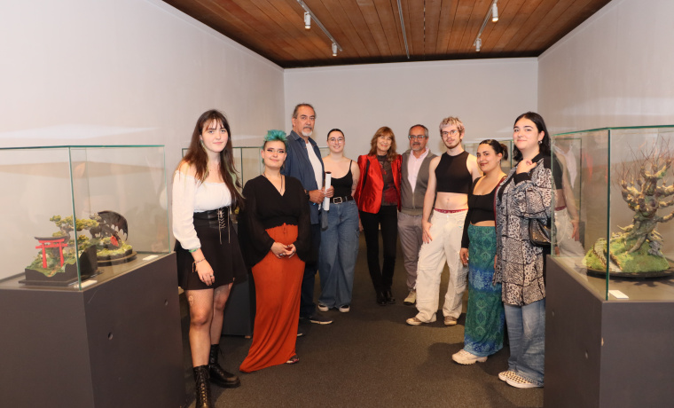 Rueda de prensa de la inauguración de la exposición en el Espacio de Arte Experimental 