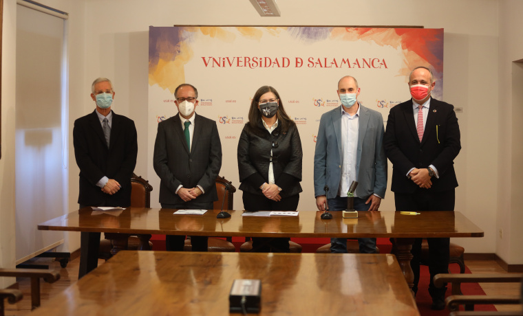 Eugenio Santos, José Miguel Mateos, M.ª José Rodríguez Conde, José Tubío, Nicolás Rodríguez