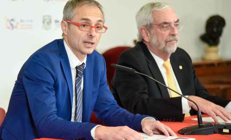 Los rectores de las universidades de Salamanca y Nacional Autónoma de México presentan la Semana de la UNAM en la USAL