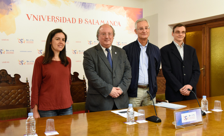 María Espada, Enrique Cabero, Eugenio Santos y Alberto Fernández Medarde