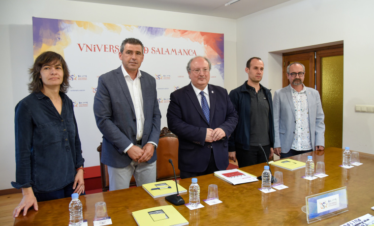 María Jesús Díez, Julián Barrera, Enrique Cabero, Diego del Pozo y Luis Barrio