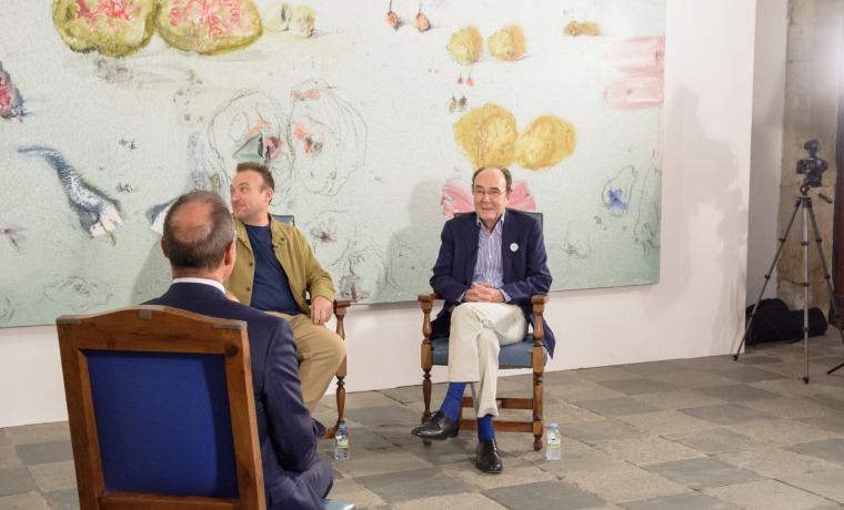 Un momento de la entrevista