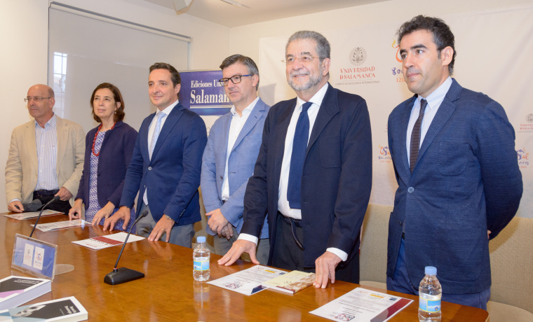 Ricardo Robledo, Inés Fernández Ordóñez, Juan Manuel Corchado, Eduardo Azofra, José Antonio Pascual y Francisco Bautista