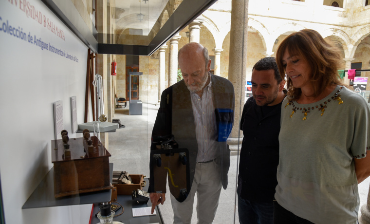 Un momento de la presentación de la exposición