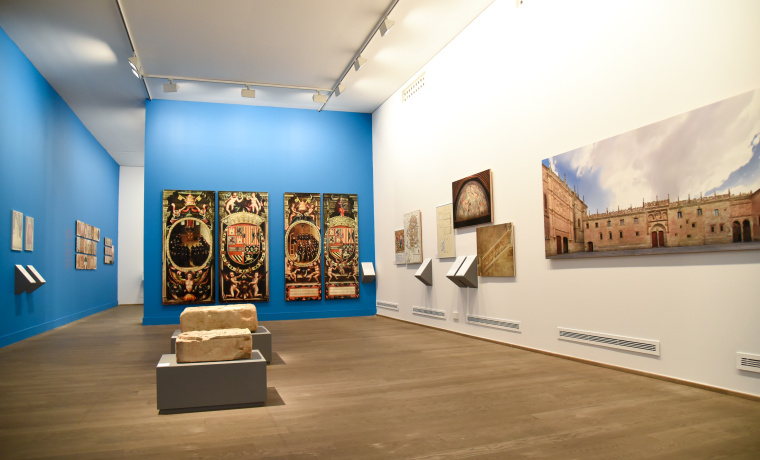 Detalle de la exposición ubicada en la Hospedería Fonseca