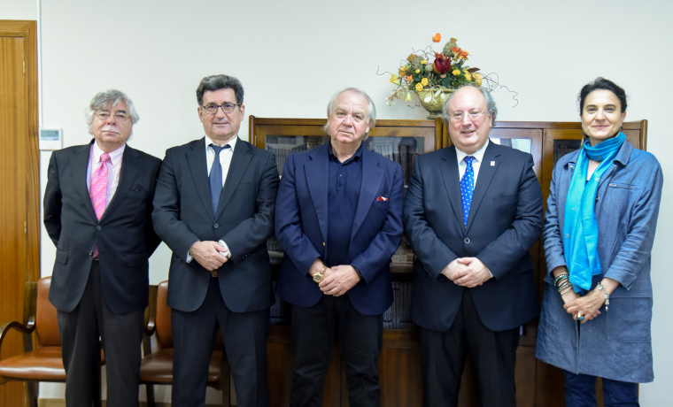 Román Álvarez, Efrem Yildiz, Juan María López, Enrique Cabero y Mili Pizarro