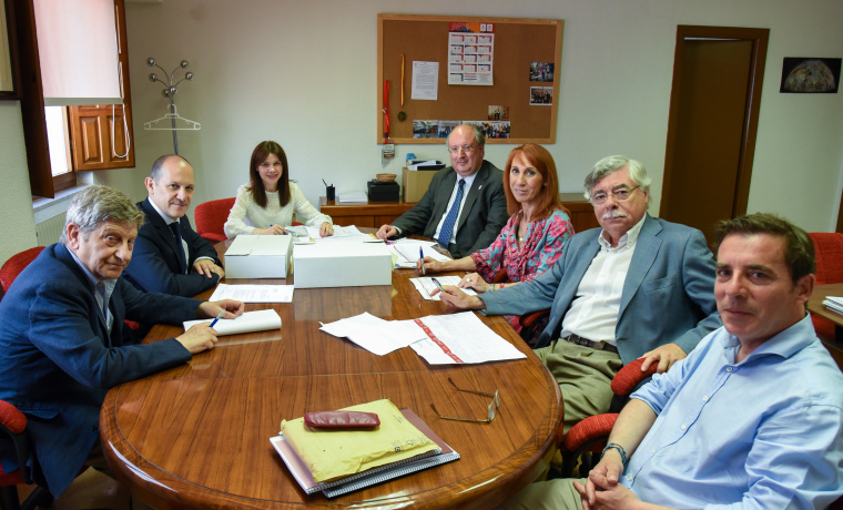 Eduardo Galán, Fernando Carbajo, Ana Belén Ríos, Enrique Cabero, Luisa María Pascua, Román Álvarez y José Ramón García Vicente