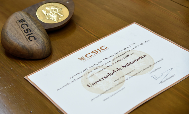 Detalle de la medalla