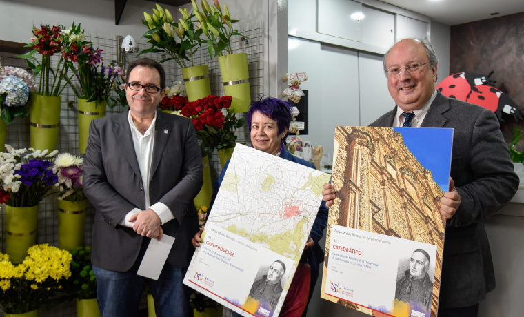 Julio Cordero, Inmaculada Cid y Enrique Cabero