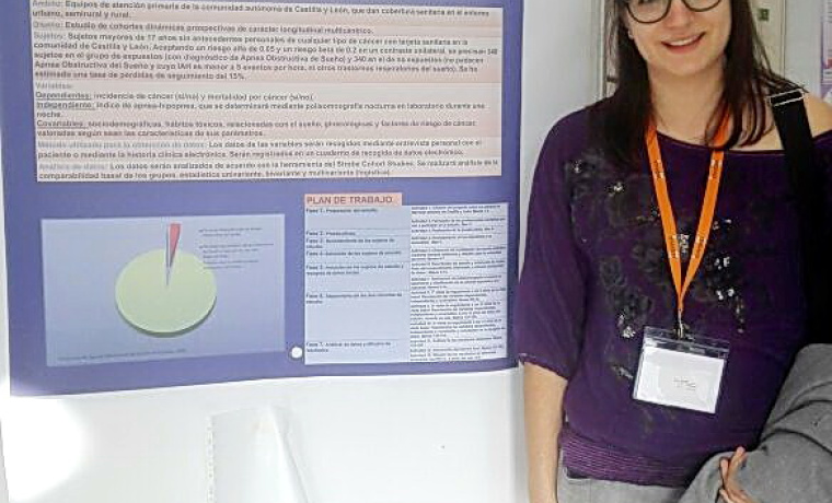 Mª Paz Gallego Enríquez, galardonada con el primer premio al mejor proyecto de investigación en el “XVIII Encuentro Internacional de Investigación en Cuidados de Salud”,